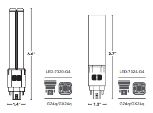 Light Efficient Design: PL (Type A+B) Replaces Up To 42W