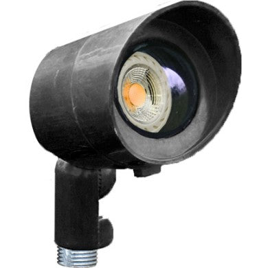 Dabmar Lighting FG132-B & FG132-BZ Black or Bronze Fiberglass Directional Spot Light with Hood