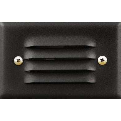 Dabmar Lighting LV617-B or LV617-BZ Black or Bronze Recessed Louvered Brick, Step & Wall Light