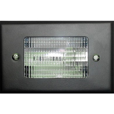 Dabmar Lighting LV618-B & LV618-BZ Black or Bronze Recessed Open Face Brick, Step & Wall Light