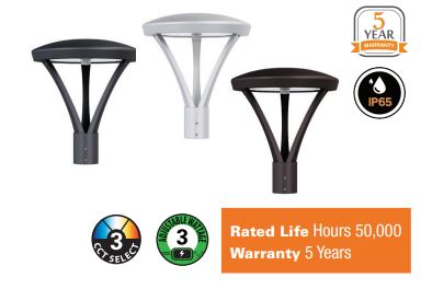NaturaLED Post Top Area Lights: 9728,9729,9726,9427,9730 & 9731