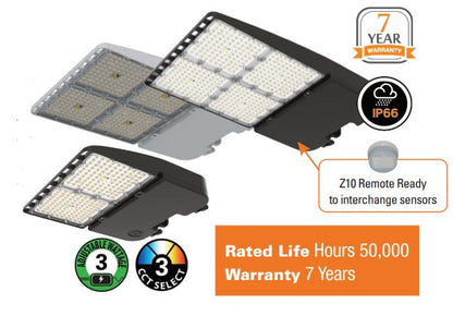 NaturaLED Slim Area Light Z10 – Selectable Wattage & CCT (9714, 9715, 9716, 9677, 9681, 9679, 9678, 9682, 9680, 9720, 9721, 9722, 9723, 9724, 9725)