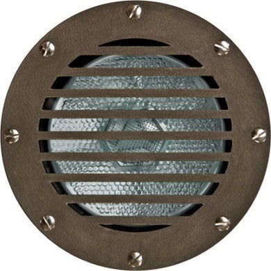 Dabmar Lighting FG4400 Bronze Fiberglass In-Ground Well Light with Grill - 120V, 150W Max, ETL Rated
