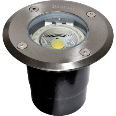 Dabmar Lighting FG319 Stainless Steel In-Ground Well Light – 12V MR16 Bi-Pin, 20W Max, ETL Wet Location Approved