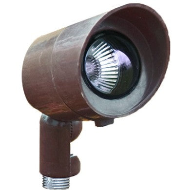 Dabmar Lighting FG132-B & FG132-BZ Black or Bronze Fiberglass Directional Spot Light with Hood