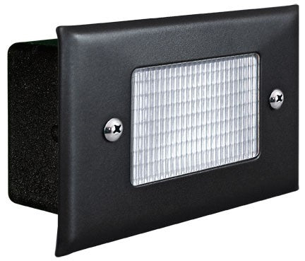 Dabmar Lighting LV618-B & LV618-BZ Black or Bronze Recessed Open Face Brick, Step & Wall Light