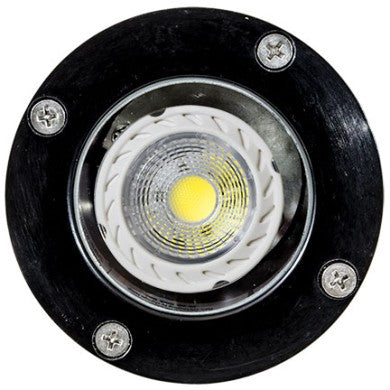 Dabmar Lighting FG318-B & FG318-BZ Black or Bronze Fiberglass In-Ground Well Light without Grill