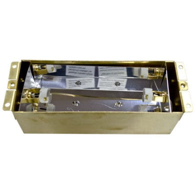 Dabmar Lighting LV632 Weathered Brass - Low Voltage Brass Louvred Step Light