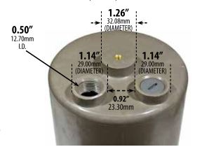 Dabmar Lighting FG4400 Bronze Fiberglass In-Ground Well Light with Grill - 120V, 150W Max, ETL Rated