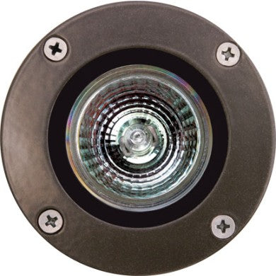 Dabmar Lighting FG318-B & FG318-BZ Black or Bronze Fiberglass In-Ground Well Light without Grill